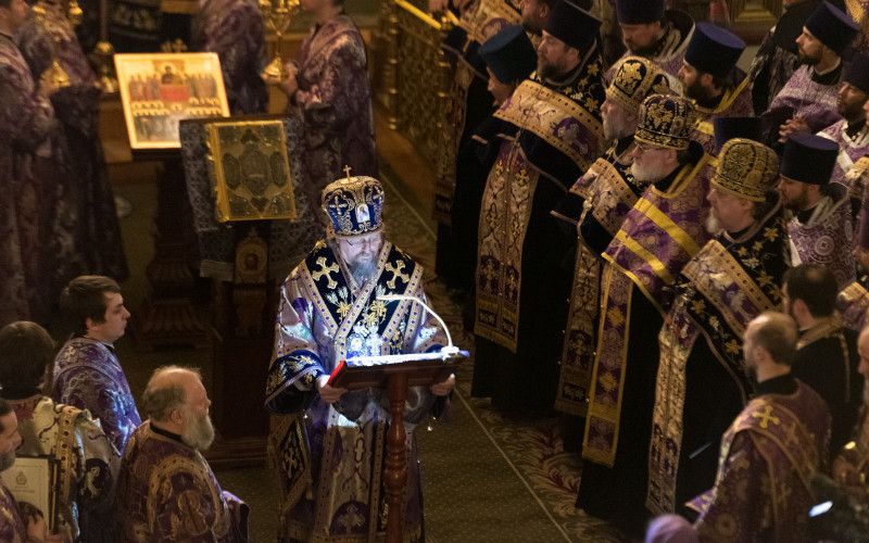 Чин торжества Православия совершен в кафедральном соборе Белгорода