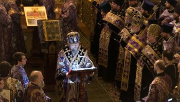 Чин торжества Православия совершен в кафедральном соборе Белгорода