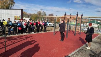 В селе Богородское на территории школы открыта спортивная площадка