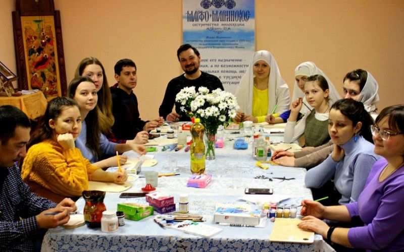 Состоялся первый мастер-класс для Пасхальной ярмарки сестричества