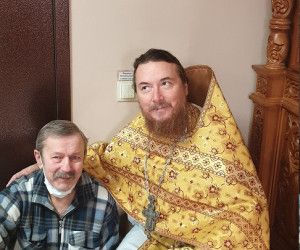 Прихожане и настоятель Сергиевского храма посетил приют для бездомных