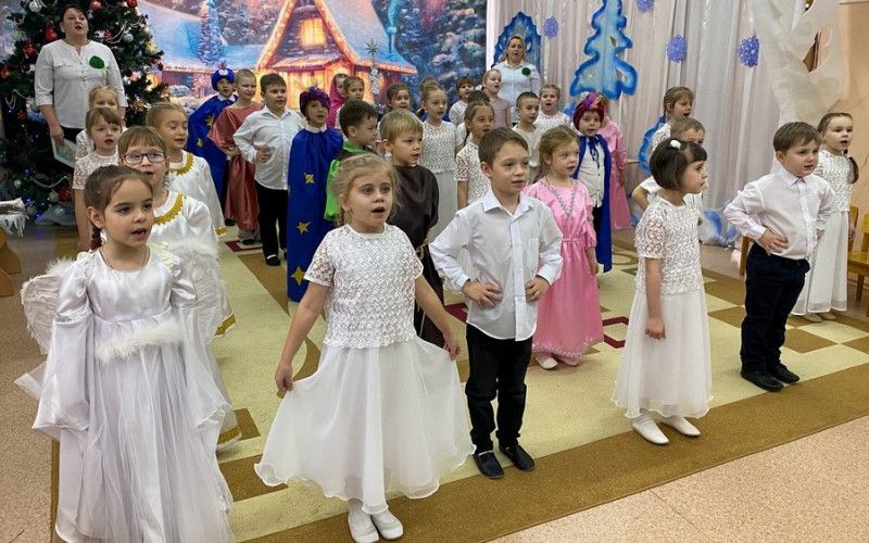 Рождественский утренник прошел в Троицком детском саду