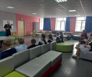 Встреча с шестиклассниками в Бехтеевской школе