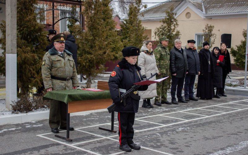 В Царев-Алексеевском кадетском корпусе кадеты принесли присягу