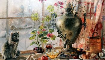 Чай с клюквой