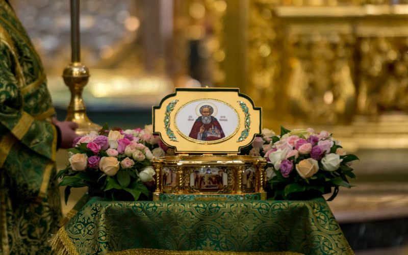 В Белгород прибыл ковчег с мощами преподобного Сергия Радонежского, чудотворца