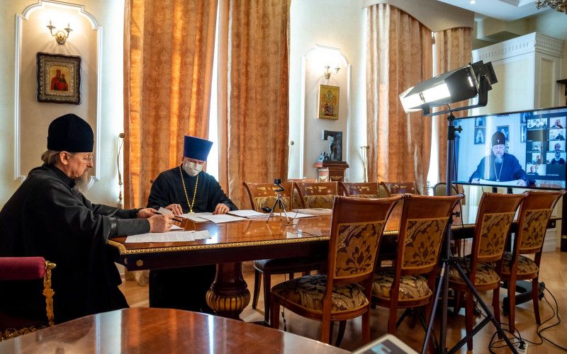 Очередное собрание благочинных прошло в дистанционном формате