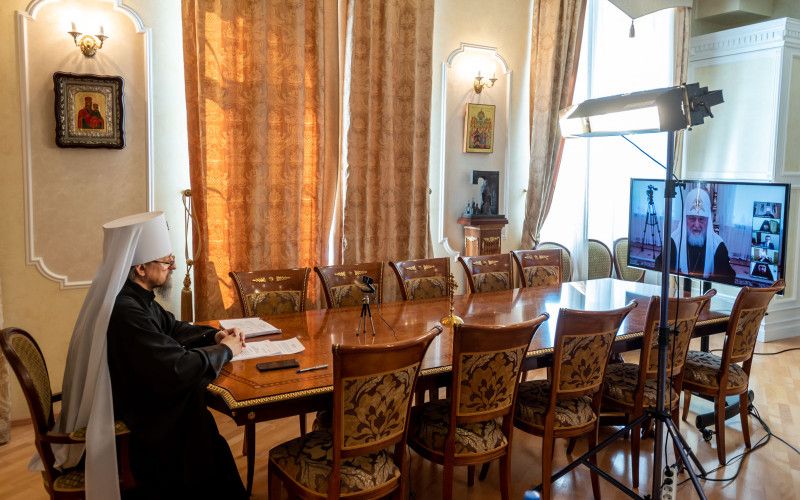 Митрополит Иоанн принял участие в заседании Высшего Церковного Совета в дистанционном формате