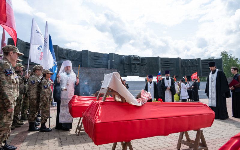 На Курской Дуге преданы земле останки 39 бойцов и командиров Красной Армии
