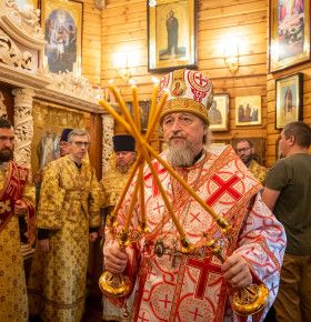 Архиерейское служение в день памяти мученицы Людмилы, княгини Чешской