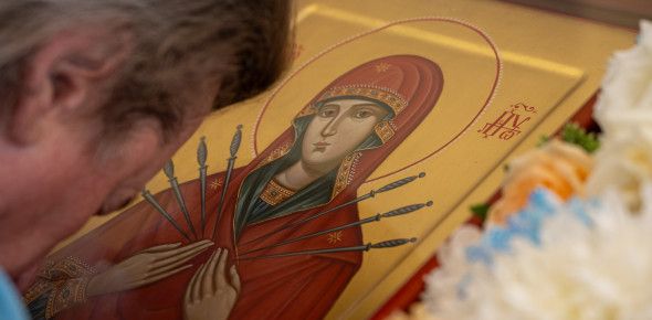 Архиерейское служение в день памяти иконы Божией Матери «Умягчение злых сердец»