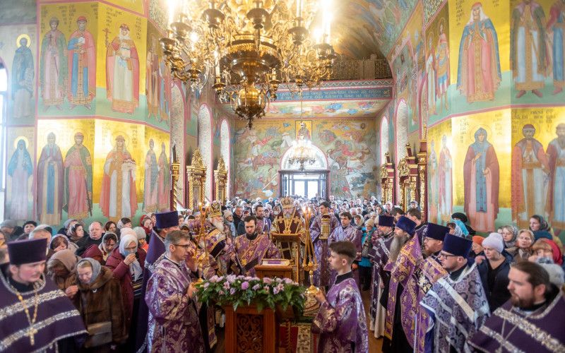 В Неделю 1-ю Великого поста митрополит Иоанн посетил кафедральный город Старый Оскол