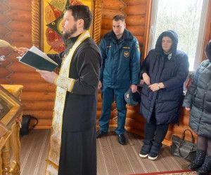 В Главном управлении МЧС России по Белгородской области отметили праздник Сретения Господня
