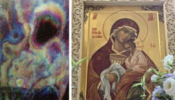 Чудотворный образ, родившийся на стекле: история иконы Божией Матери «Чаша Терпения»