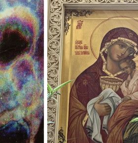Чудотворный образ, родившийся на стекле: история иконы Божией Матери «Чаша Терпения»