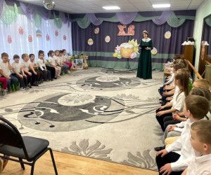 Частица благодатного огня принесена в дошкольные учреждения Нового Оскола.