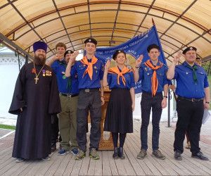 Георгиевский парад скаутов Белгородской дружины Братства Православных следопытов