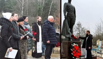 Литию в память павших воинов совершили на братской могиле в селе Озерки