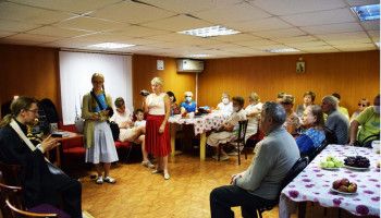 На встрече с батюшкой