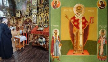 Духовник отряда БАРС-Белгород освятил список чудотворной иконы для приграничных постов