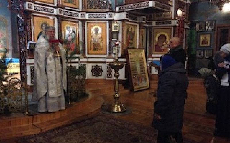 Рождественская служба прошла в Успенском Соборе Нового Оскола