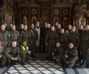 В преддверии праздника Дня защитника Отечества в Спасо-Преображенском кафедральном соборе состоялось Крещение курсантов Учебного Центра ВКС