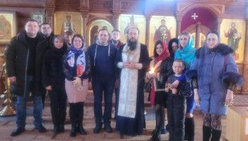 Новые сотрудники УФСИН приняли участие в молебном пении