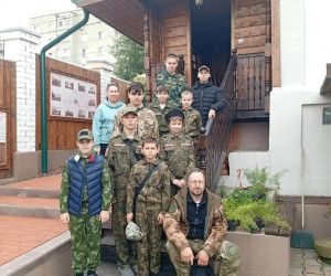 Воспитанники военно-патриотического клуба «Георгиевский» посетили дом-музей святителя Онуфрия (Гагалюка)