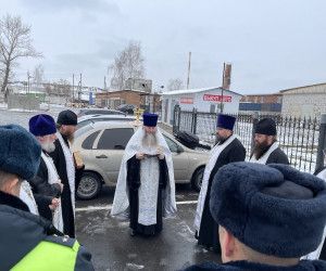 Лития в память о жертвах ДТП совершена на территории Новооскольского УГИБДД