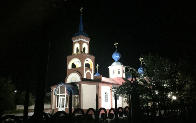В Разуменском храме обновлена ночная подсветка