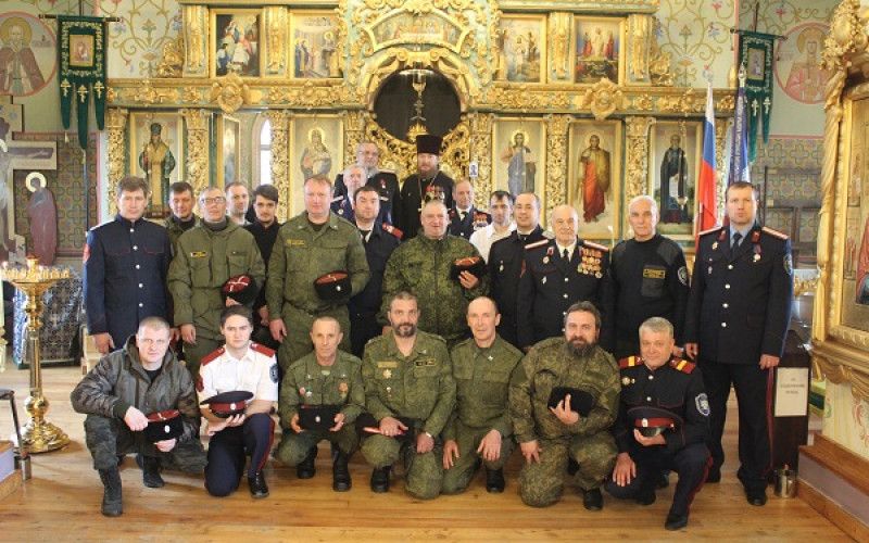 В Сергиевском казачьем храме Белгорода состоялась аттестация казаков БОКО ВКО "ЦКВ"