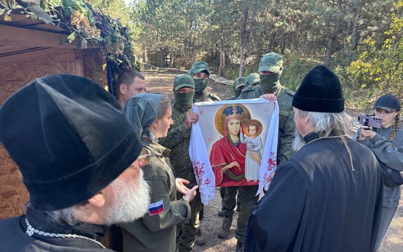Митрополит Иоанн освятил храм в зоне проведения СВО