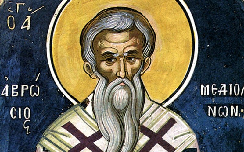 20 декабря - день памяти святителя Амвросия Медиоланского