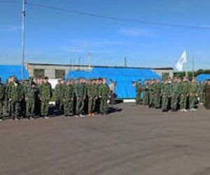 Военно-патриотические сборы в Патриотическом центре г. Новый Оскол.